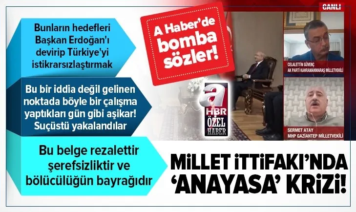 Millet İttifak’ında Anayasa krizi! CHP-HDP-İYİ Parti ve Saadet “Federasyon Anayasası” mı hazırladı?