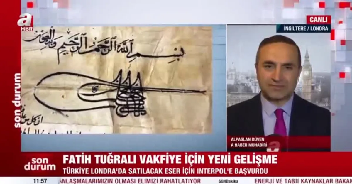Fatih tuğralı vakfiye için yeni gelişme! 1462 tarihli Osmanlı fermanı satışa çıkıyor