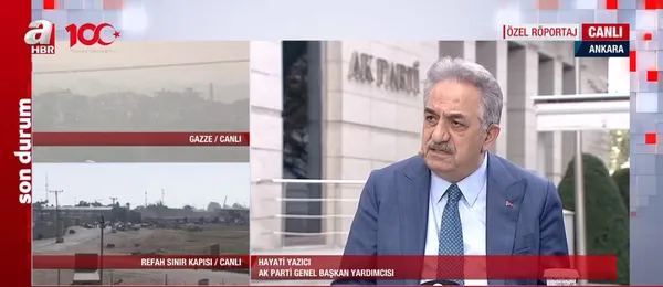 Gazze'de soykırım nasıl durdurulacak? AK Parti Genel Başkan Yardımcısı Hayati Yazıcı'dan A Haber'e özel açıklamalar - 3