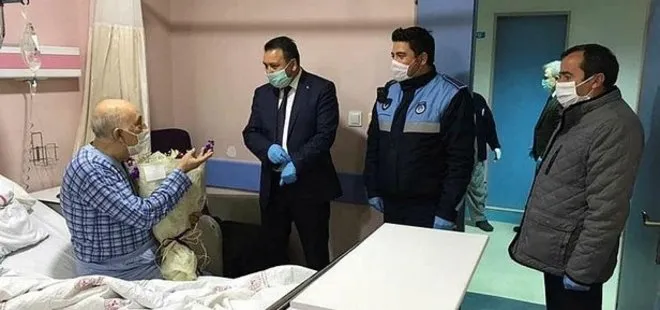 Sipariş verirken kibarlığıyla Türkiye’yi duygulandırmıştı! Burhan Kılıçkını’na hastanede ziyaret