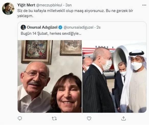 Aradığınız seviyeye şu anda ulaşılamıyor! CHP’li Onursal Adıgüzel’den 14 Şubat rezilliği
