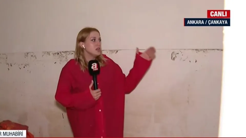 A Haber ekibi sular altında kalan evde!