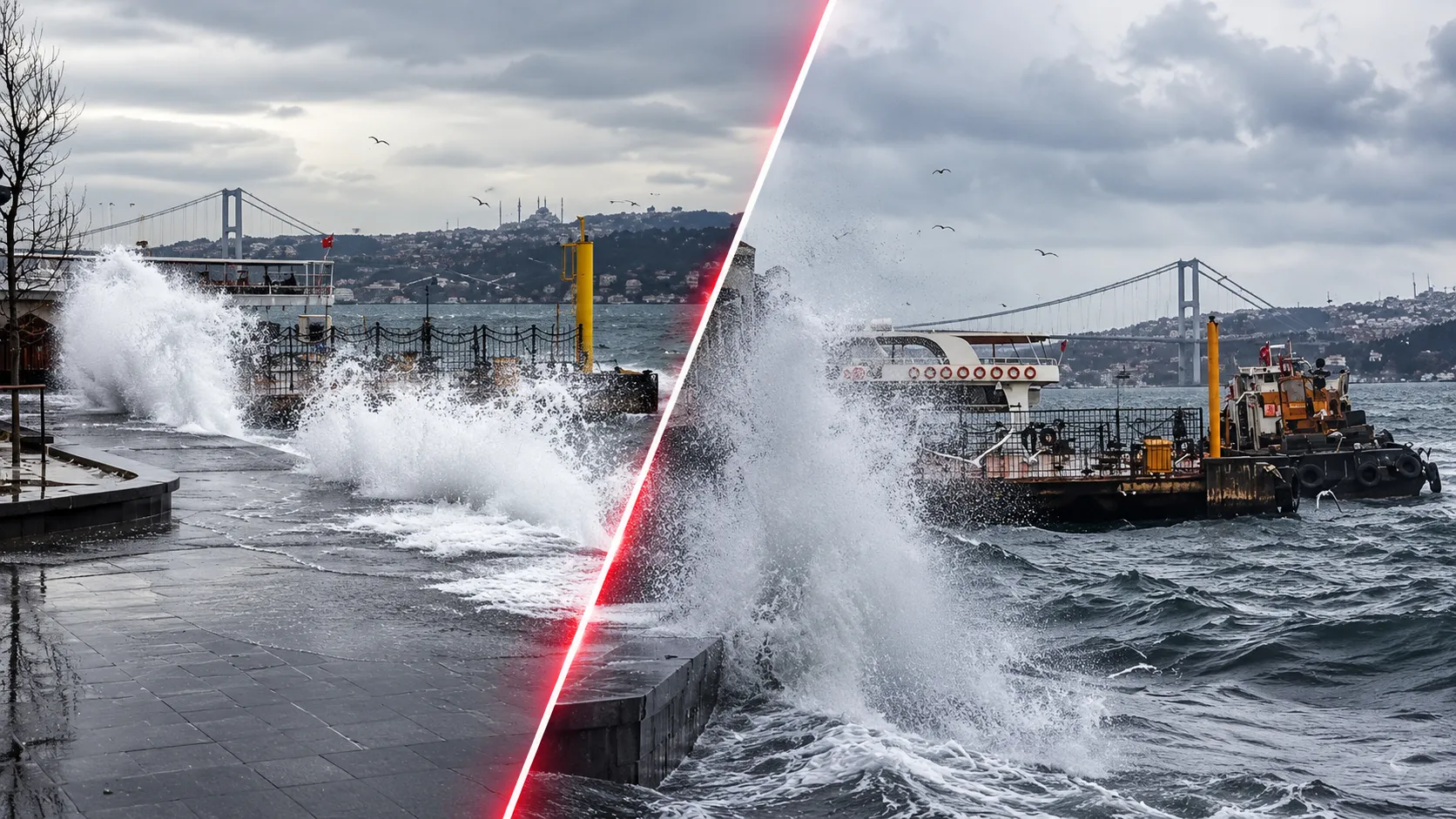 İstanbul'da deniz ulaşımına fırtına engeli: İDO ve BUDO'da 9 sefer iptal edildi