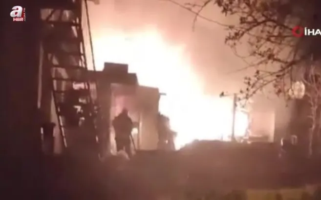 Mersin’de ev yangını