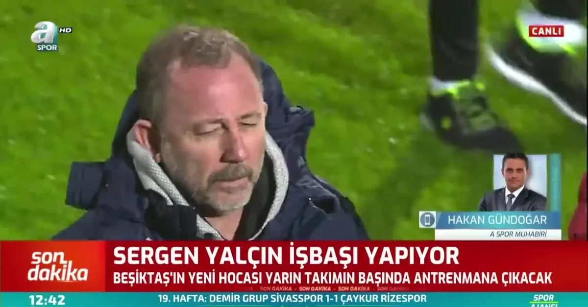 Son dakika: Sergen Yalçın Beşiktaş'ta... |Video