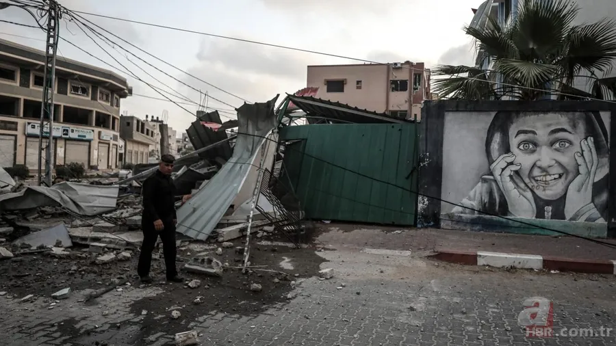 İsrail terörünün yıkımı gün ağarınca ortaya çıktı 3