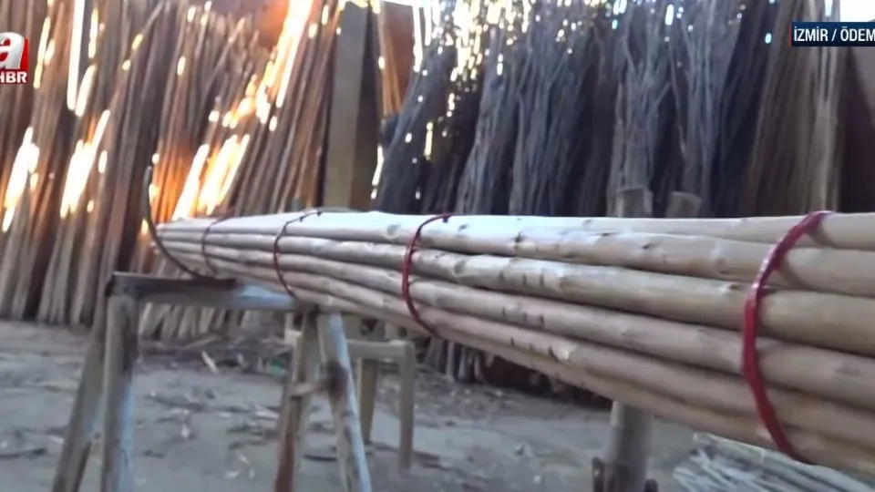 Bademli’de sırık yapımı