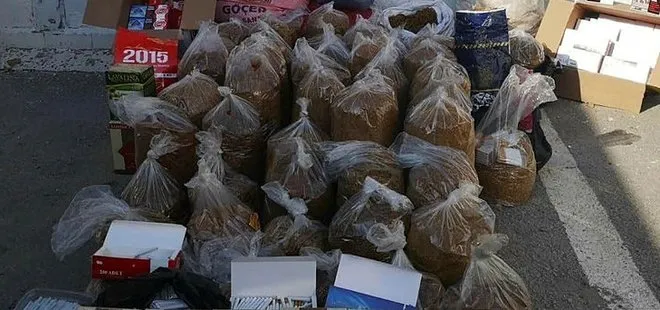 Kahramanmaraş’ta 250 kilogram kaçak tütün ele geçirildi