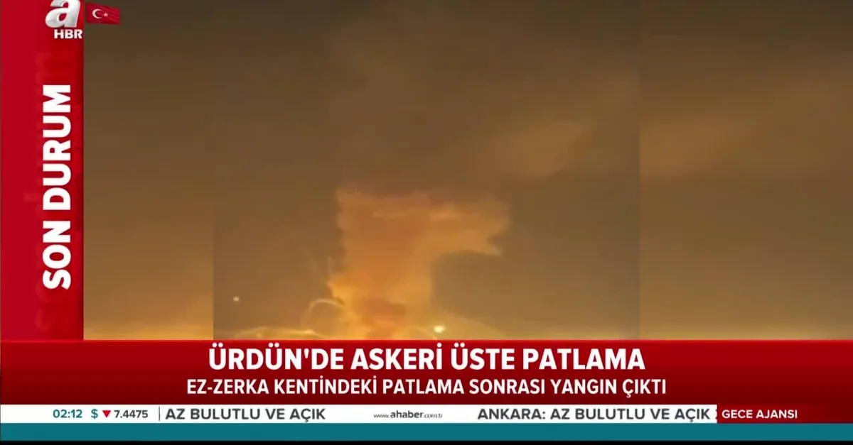 Ürdün'de askeri üste patlama