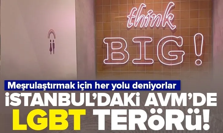 İstanbul Şişli’deki AVM’de LGBT görselli skandal!