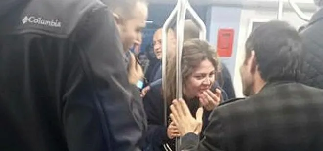 Ankara Kızılay-Batıkent metrosunda bir kadının kafası tutunma direklerine sıkıştı