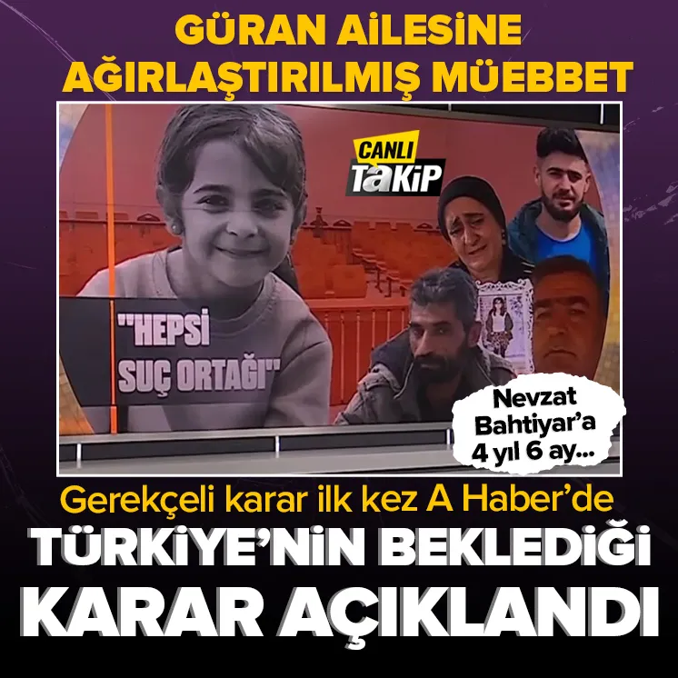 Narin cinayetinde kritik karar açıklandı!