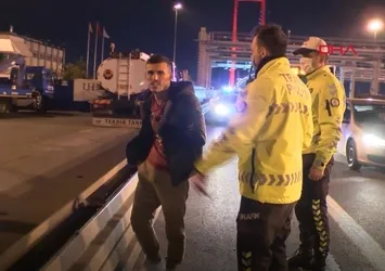 Denetim noktasından kaçıp polislere zor anlar yaşattı!