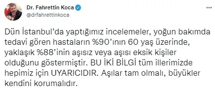 Son dakika: 8 Şubat koronavirüs vaka ve vefat sayıları açıklandı! İşte Türkiye’nin günlük Kovid-19 tablosu