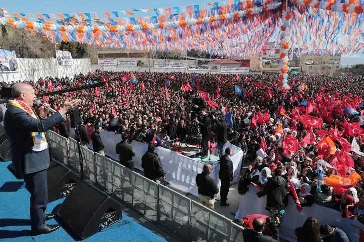 Başkan Erdoğan'a Şırnak'ta sevgi seli