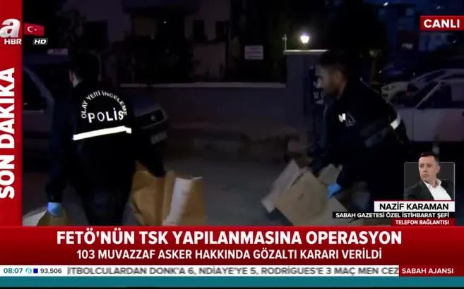 FETÖ'nün TSK yapılanmasına operasyon