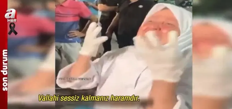 Gazzeli hemşire yaşanan acıyı dünyaya haykırdı! "Ey dünya...Vallahi sessiz kalmanız haramdır"