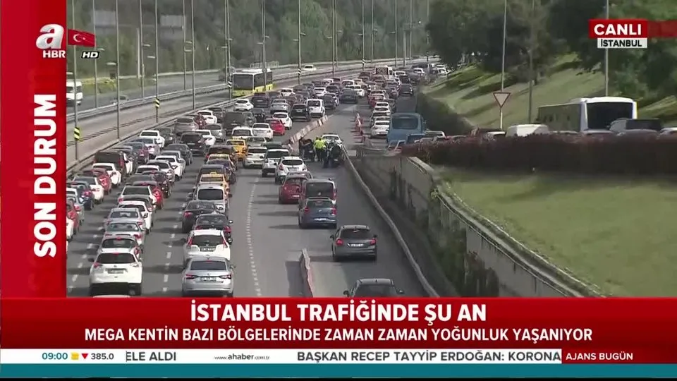 Son dakika: Trafikte son durum ne? İstanbul trafiğinde şu an yoğunluk var mı? 15 Mayıs 2020 Kara yollarında durum |Video
