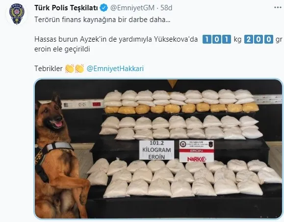 Hakkari'de 101 kilo 200 gram eroin ele geçirildi - 1