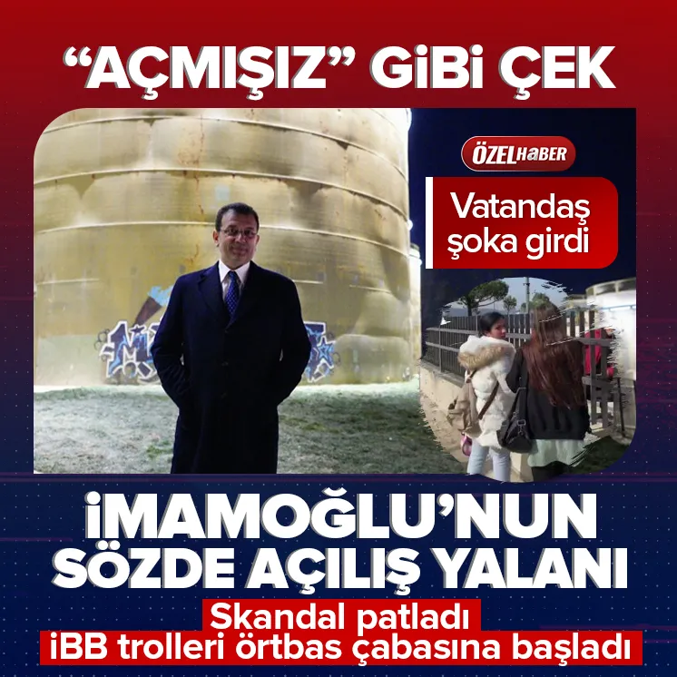 Ekrem İmamoğlu’ndan sözde açılış töreni