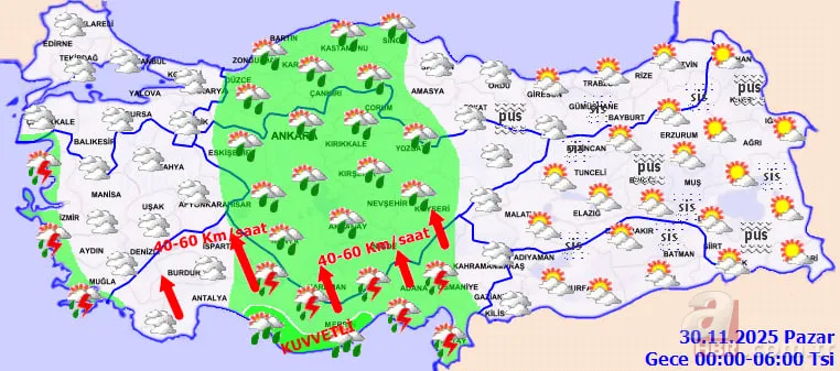 Türkiye genelinde yağış: O saatlere dikkat! Meteorolojiden 8 il için sarı ve turuncu kod 24