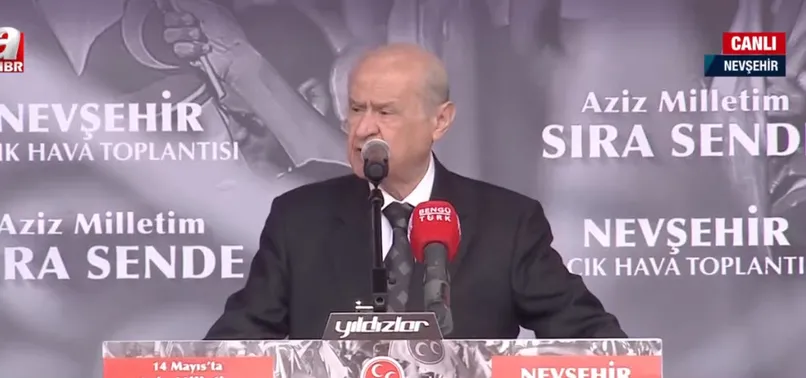 Son dakika: Devlet Bahçeli Nevşehir'de! 7'li koalisyona sert tepki: Bölücü terör örgütü PKK Kılıçdaroğlu'nun destekçisidir