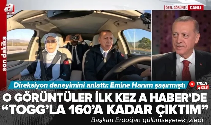 Başkan Erdoğan Togg’un direksiyonunda!