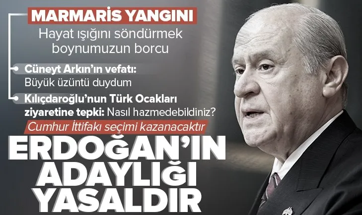 Son dakika: MHP Grup Toplantısı | Devlet Bahçeli: Erdoğan’ın adaylığı yasaldır