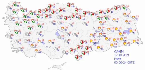 1634061487477.png İstanbul'da sağanak yağış etkisini artırıyor! Trafikte sürücüler zor anlar yaşıyor! İstanbul'da sağanak yağış ne zaman sona erecek? - 9
