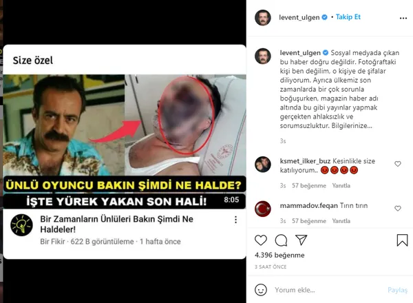 Levent Ülgen’i çıldırtan paylaşım: Bu ahlaksızlıktır!