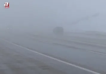 Van'da Kurubaş Geçidi'nde sis etkili oluyor