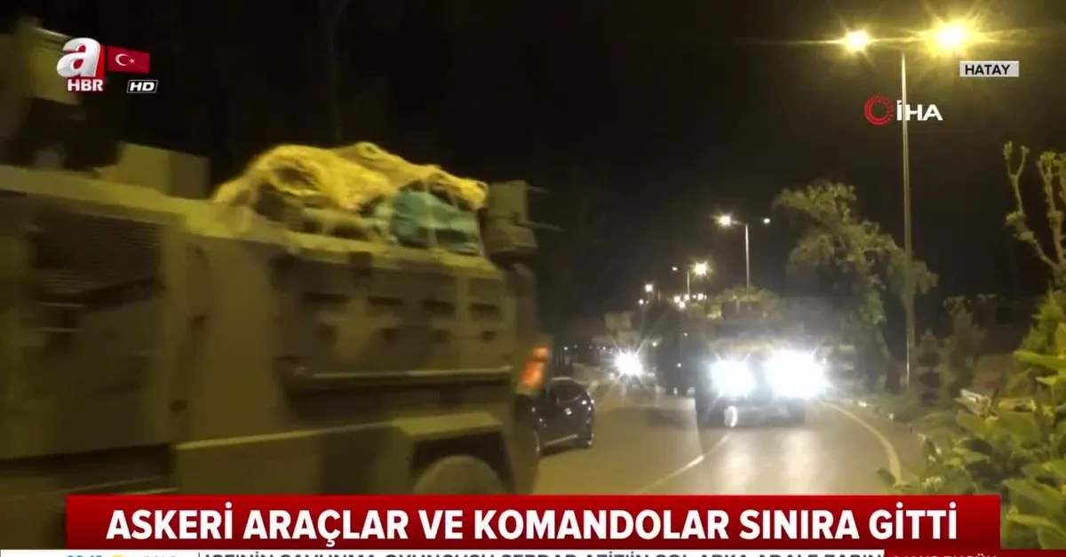 Askeri araçlar ve komandolar sınıra sevk edildi