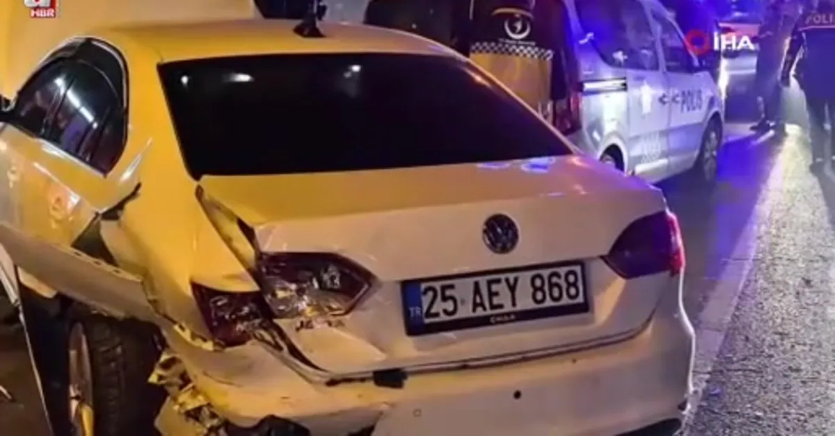 Erzurum’da zincirleme kaza: 6 yaralı