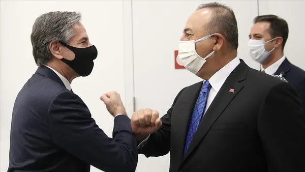 Son dakika: Dışişleri Bakanı Mevlüt Çavuşoğlu ABD'li mevkidaşı Blinken ile görüştü - 1