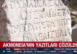 Akmoneia'nın yazıtları çözüldü!