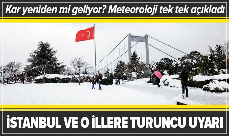 Son dakika: İstanbul’a kar yağacak mı? Meteoroloji’den İstanbul ve o illere flaş uyarı! Kar mı geliyor?