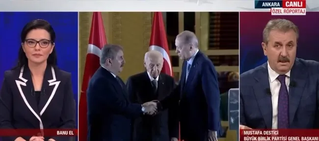 Zafer Cumhur İttifakı’nın | BBP lideri Mustafa Destici A Haber’de! İşte seçim gecesine damga vuran karenin hikayesi