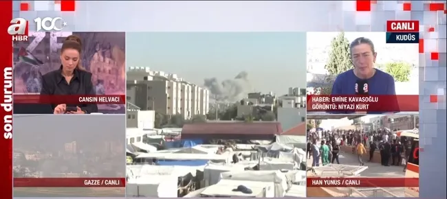 Katil İsrail ölüm saçıyor | Gazze’ye yönelik saldırılarda 32. gün! A Haber savaş bölgesinde