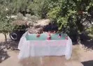 Sıcaktan denize giremeyen çocuklara römorktan havuz yaptı