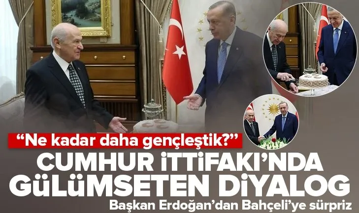 Başkan Erdoğan ile Devlet Bahçeli arasında gülümseten diyalog: Ne kadar daha gençleştik?