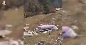 Mobilya eşyalarını doğaya attılar