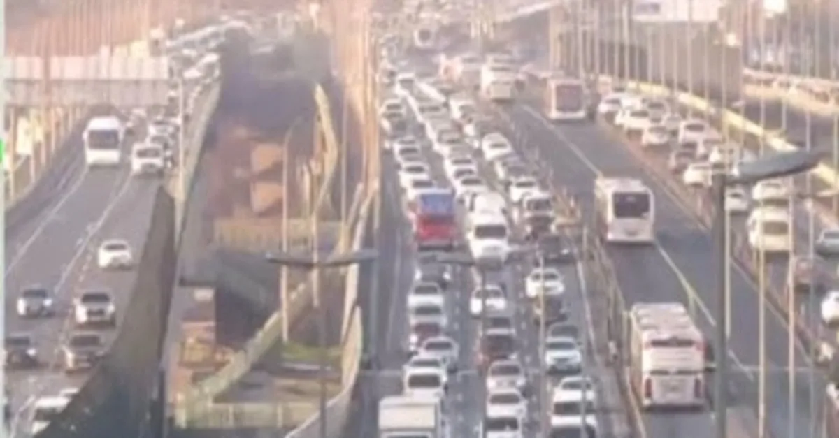 İstanbul'da trafik yoğunluğu