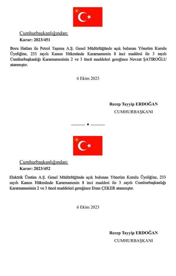 Son dakika: Atama kararları Resmi Gazete’de yayımlandı