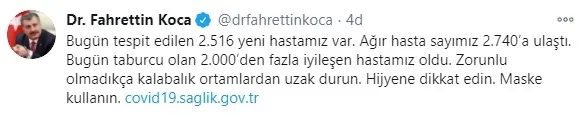 Son dakika haberi | Sağlık Bakanlığı koronavirüs Kovid-19 vaka sayılarını açıkladı | 8 Kasım Pazar