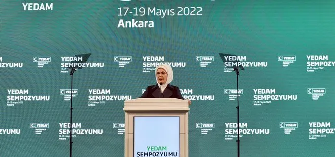 Yeşilay sempozyumuna katılan Emine Erdoğan’dan madde bağımlılığına uyarı