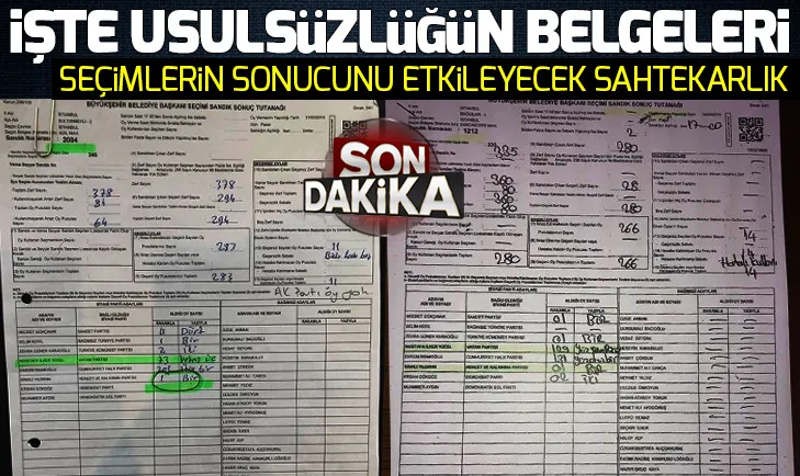 İşte İstanbuldaki usulsüzlüğün belgeleri! Sonuçları etkileyecek ilçe ilçe iptal edilen oy sayısı