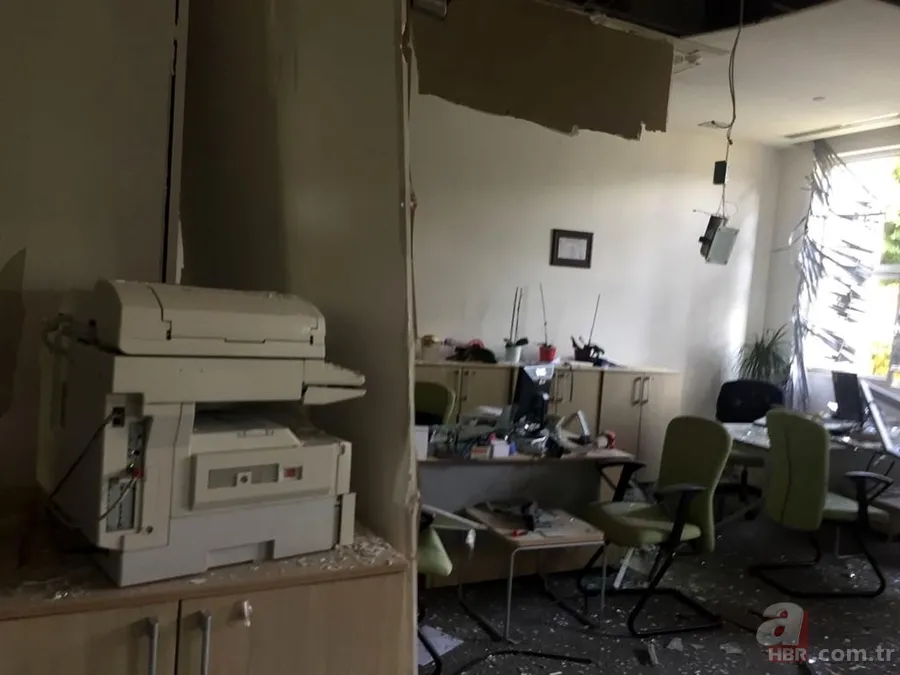 ATSO binası otoparkındaki patlamadan fotoğraflar 24