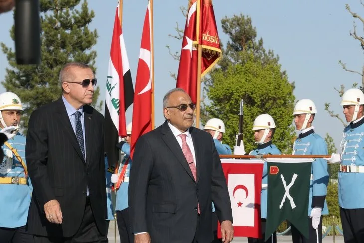Başkan Erdoğan, Irak Başbakanı Abdulmehdi'yi resmi törenle karşıladı
