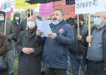 İBB binası önünde 'kentsel dönüşüm' protestosu: Bize verilen sözler tutulsun