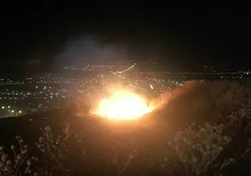 Elazığ’da yangın: 10 dönüm alan zarar gördü